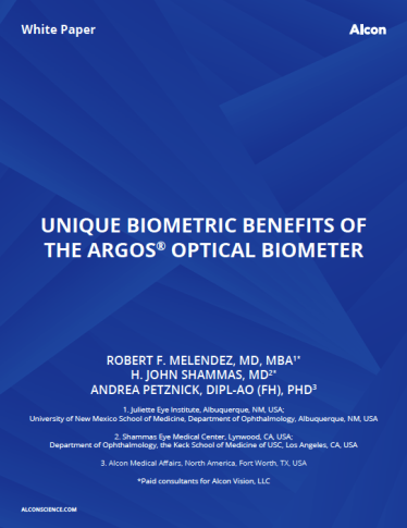 Unique Biometric Benefits Of The Argos® Optical Biometer Unique Biometric Benefits Of The Argos® Optical Biometer