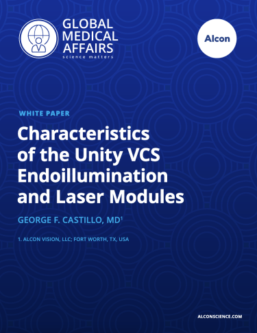 Characteristics of the Unity VCS Endoillumination and Laser Modules Characteristics of the Unity VCS Endoillumination and Laser Modules