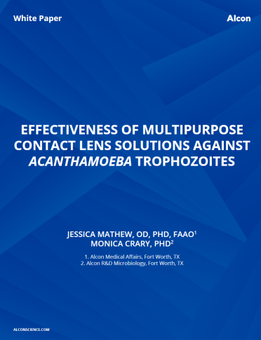 Effectiveness Of Multipurpose Contact Lens Solutions Against Acanthamoeba Trophozoites Effectiveness Of Multipurpose Contact Lens Solutions Against Acanthamoeba Trophozoites