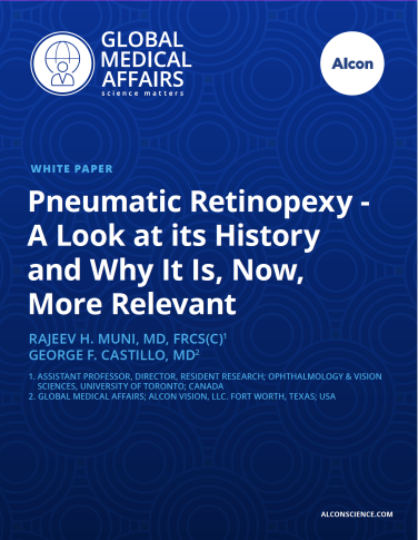 Pneumatic Retinopexy - A Look at its History and Why It Is, Now, More Relevant