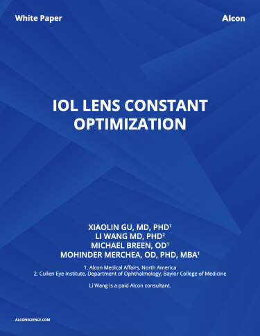 IOL Lens Constant Optimization