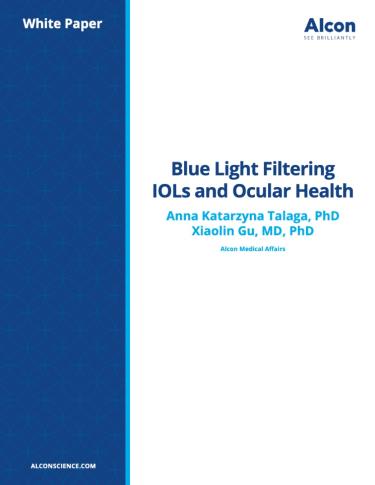 Blue Light Filtering IOLs and Ocular Health