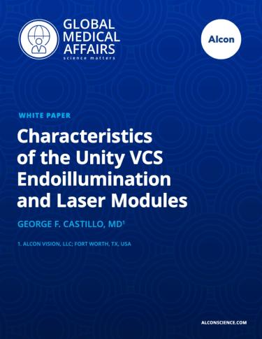 Characteristics of the Unity VCS Endoillumination and Laser Modules