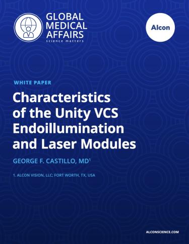 Characteristics of the Unity VCS Endoillumination and Laser Modules