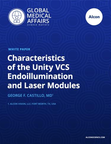 Characteristics of the Unity VCS Endoillumination and Laser Modules