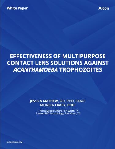 Effectiveness Of Multipurpose Contact Lens Solutions Against Acanthamoeba Trophozoites