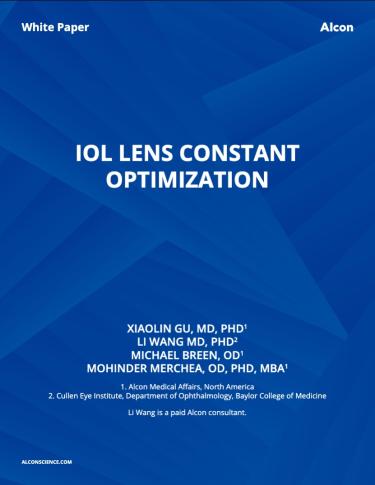 IOL Lens Constant Optimization