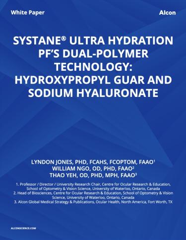 SYSTANE® HYDRATION PF's Dual-Polymer Technology: Hydroxypropyl-Guar and Sodium Hyaluronate