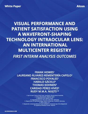 Visual Performance and Patient Satisfaction Using a Wavefront-Shaping Technology Intraocular Lens: an International Multicenter Registry First Interim Analysis Outcomes